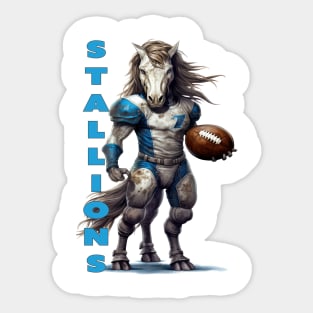 Stallions Football Sticker